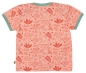 Preview: Leichtes T-Shirtmit Alloverprint Dschungeltiere - apricot