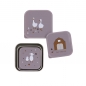 Preview: Snackbox Kinder (3er Set) - Edelstahl Brotdose, Tiny Farmer Lila