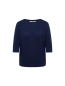 Preview: STRUKTUR-HALBARMPULLOVER   aus Bio-Baumwolle - navy