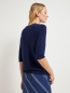 Preview: STRUKTUR-HALBARMPULLOVER   aus Bio-Baumwolle - navy