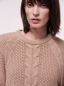 Preview: Pullover mit Zopfmuster -  Camel