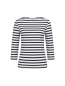 Preview: U-BOOT SHIRT MIT STREIFEN - white/black
