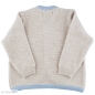 Preview: Strickjacke beige - hellblau