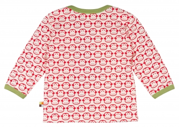 Langarm Shirt Affen - Tomato