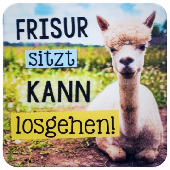 Frisur sitzt, kann los gehen