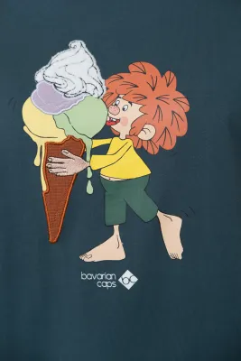 Preview: T-Shirt "Pumuckl Schleckeis" - dunkelgrün