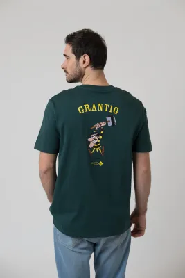 Preview: T-Shirt "Grantler Klub: Joe Dalton" - dunkelgrün