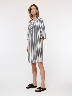 Kaftankleid - off white/atlantic