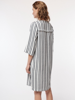 Kaftankleid - off white/atlantic