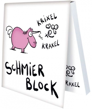 Klebezettel - Schmierblock