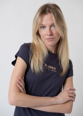 T-Shirt "Ms. Leberkas" - anthrazit