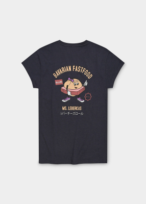 T-Shirt "Ms. Leberkas" - anthrazit