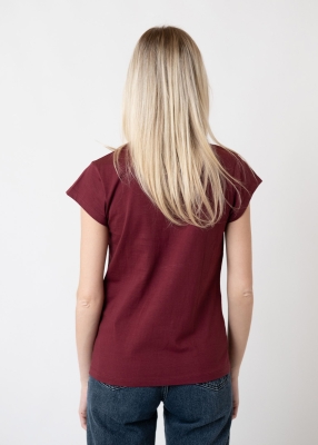 T-Shirt "Pippi Langstrumpf" - weinrot