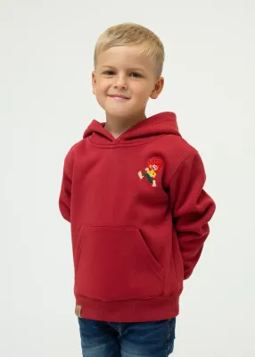 Preview: Hoodie "Grantig by nature v2" - dunkelrot (Kinder)