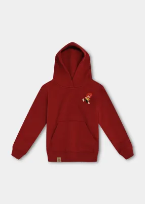 Preview: Hoodie "Grantig by nature v2" - dunkelrot (Kinder)