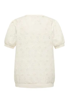 Preview: Bluse Leeaa aus Bio-Baumwolle - white