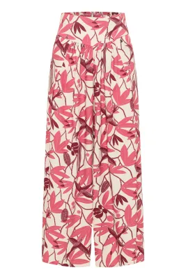 Preview: Hose Vickyy aus EcoVero™ Viskose - berry bird