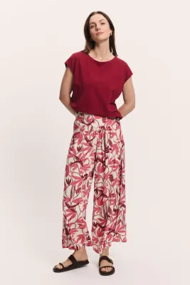 Hose Vickyy aus EcoVero™ Viskose - berry bird