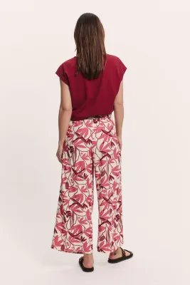 Hose Vickyy aus EcoVero™ Viskose - berry bird