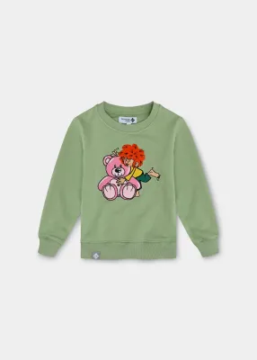 Preview: Sweater "Pumuckl" - grün (Kinder)