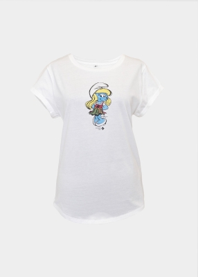 T-Shirt "Schlumpfine" - weiß
