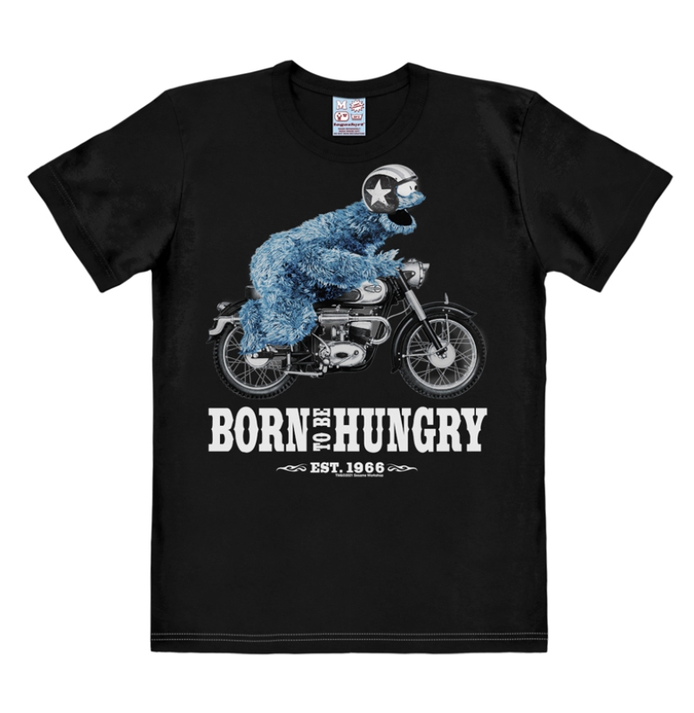 Krümelmonster - Motorrad - Born To Be Hungry  - black