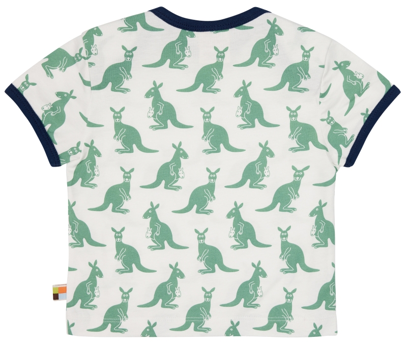 Kurzarm Shirt Känguru - pastellgrün