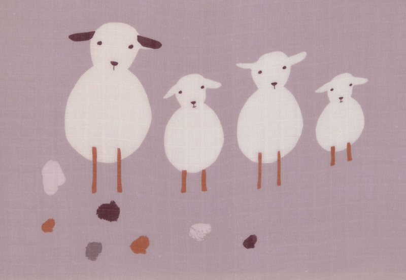 Lässig Mulltücher 3 Stk. - Tiny Farmer Flowers - Größe L