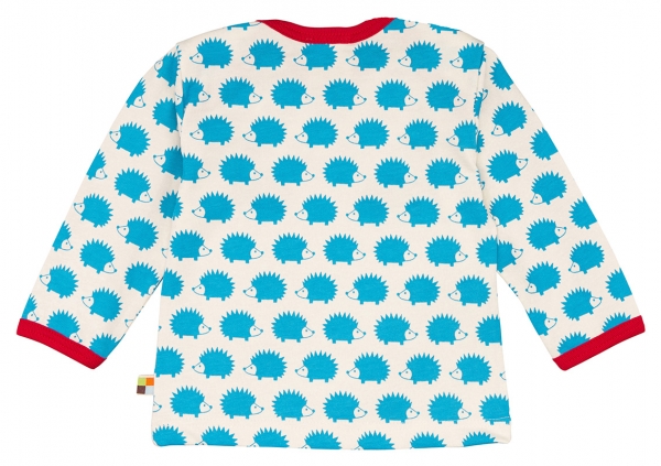 Langarm Shirt Igel - Sky