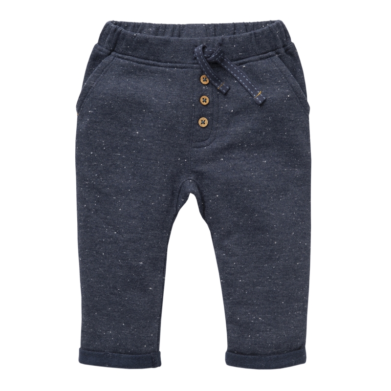 Robuste Sweathose  - marine meliert