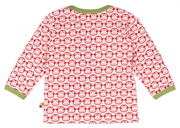 Langarm Shirt Affen - Tomato