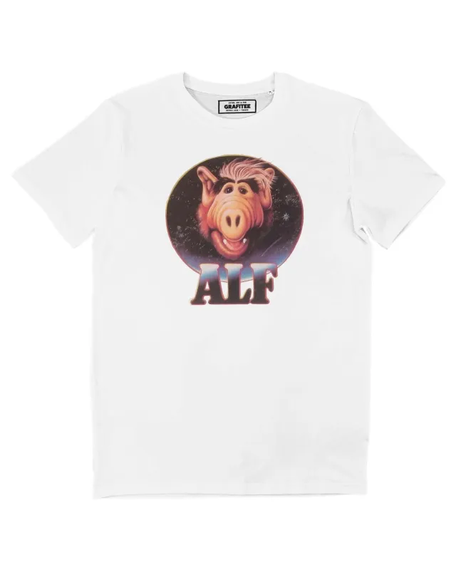 Weißes Alf Badge T-Shirt