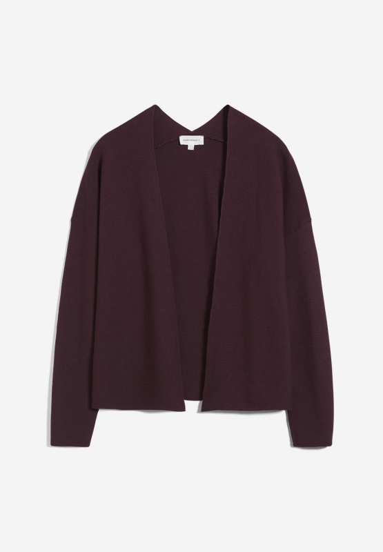 Strickjacke ANABELLAA - aubergine