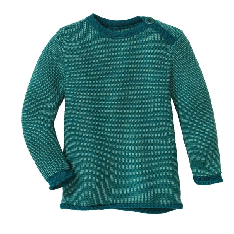 Melange-Pullover - pacific/mint