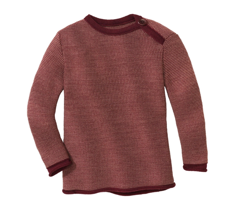 Melange Pullover - cassis/rosé