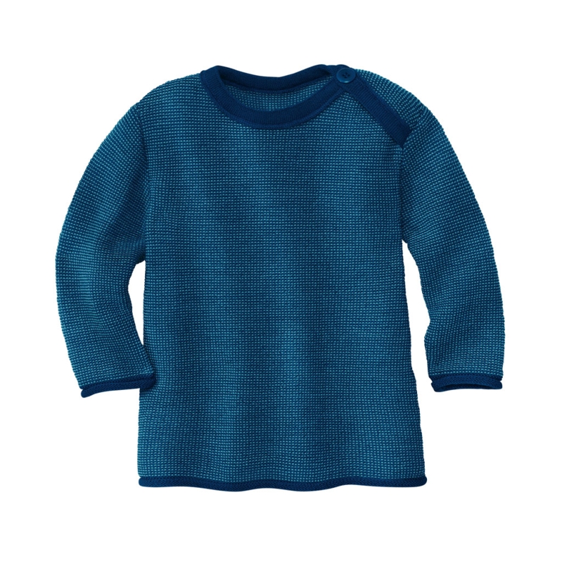 Melange-Pullover - marine/lagoon