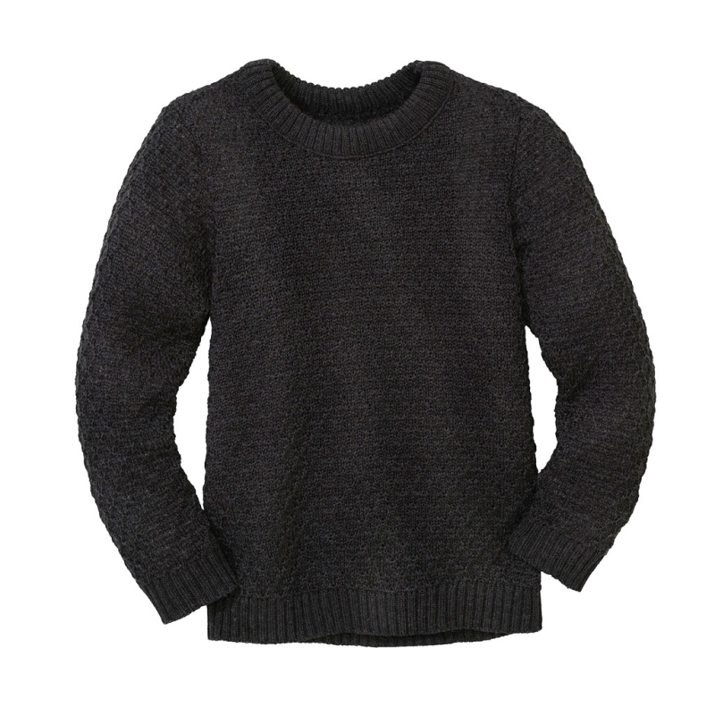 Aran-Pullover - anthrazit