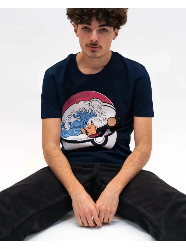 Pokemon Wave T-Shirt  - Pikachu
