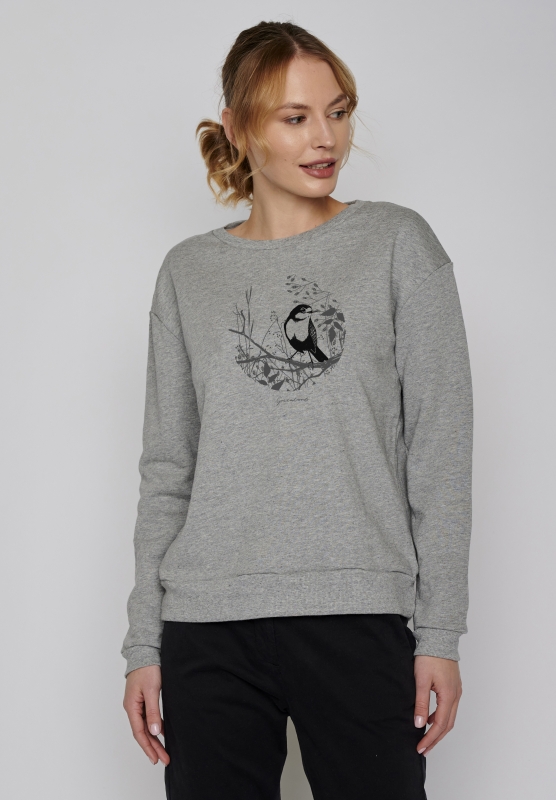 Animal Bird Circle - heather grey