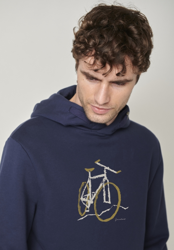 Kapuzensweatshirt Bike Just ride - navy