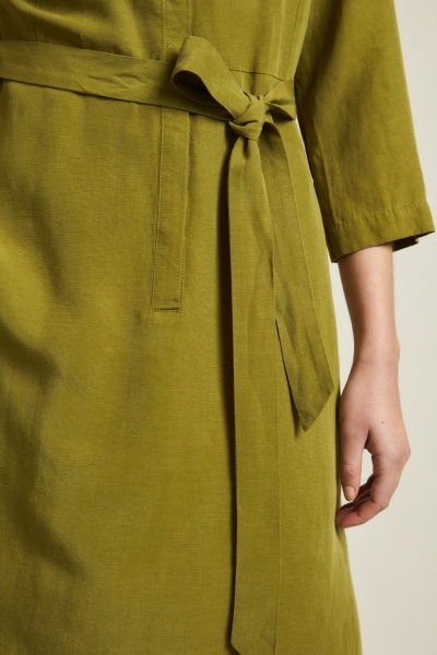 LANIUS - Hemdblusenkleid - olive