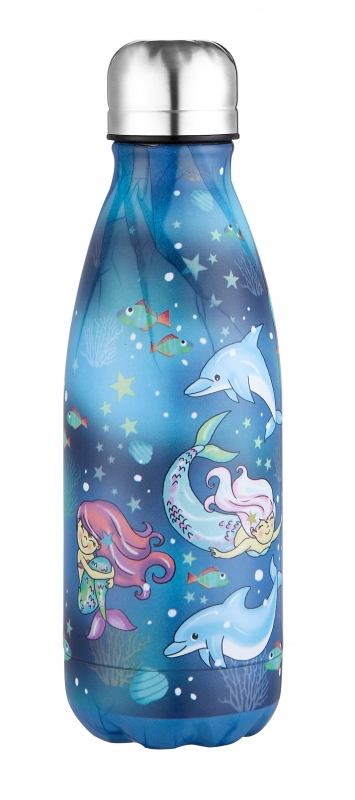 Meerjungfrau Edelstahl Trinkflasche - Kohlensäure geeignet