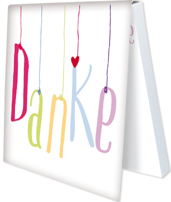 Klebezettel - Danke