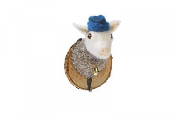Kleiderhaken - Schaf mit Mütze
