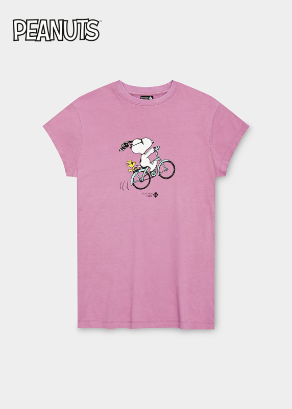 T-Shirt Peanuts: Radln - wildrose