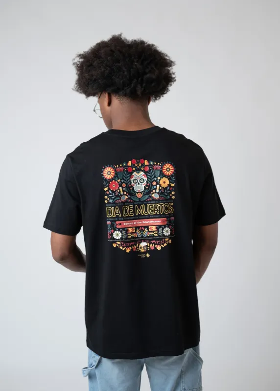T-Shirt "Dia de muertos" - schwarz