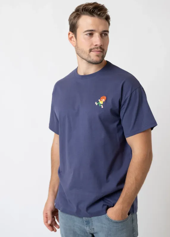 T-Shirt "Grantig by nature" - graublau, v2