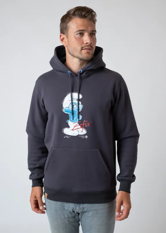 Hoodie "Muffi, Zefix" - dunkelgrau