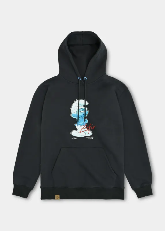 Hoodie "Muffi, Zefix" - dunkelgrau