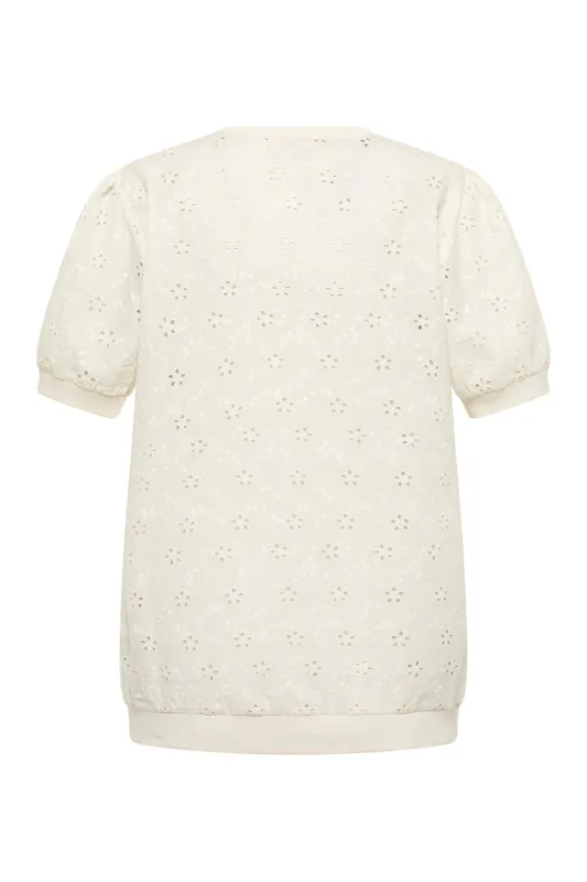 Bluse Leeaa aus Bio-Baumwolle - white